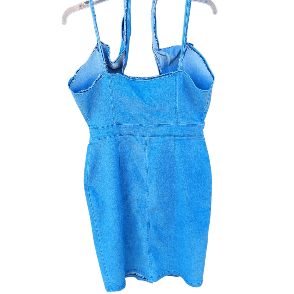 Blue Denim Dress Womens Size S - Picture 8 of 15